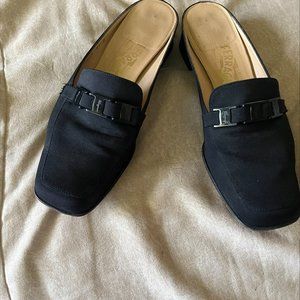 Ferragamo slides - size 8.5, Excellent condition fabric material